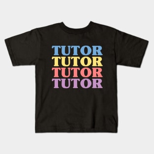 literacy tutor women thank you reading tutor appreciation Kids T-Shirt